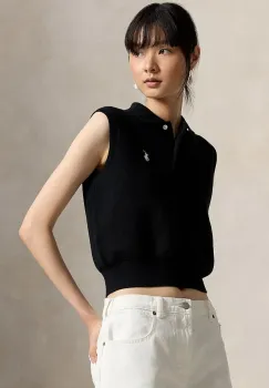 Polo Ralph Lauren vesta pentru femei, cu bumbac imagine