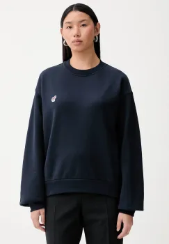 PS Paul Smith hanorac de bumbac culoarea albastru marin, cu imprimeu, W2R-352V-V21116 imagine