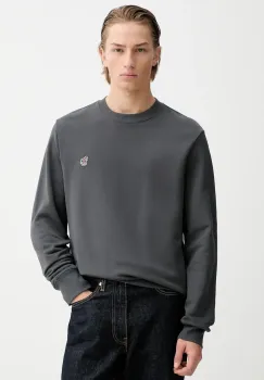 PS Paul Smith hanorac de bumbac culoarea gri, neted, M2R-027RZ-V21116 imagine