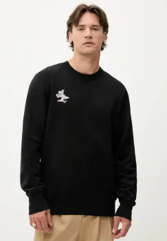 PS Paul Smith hanorac de bumbac culoarea negru, cu imprimeu, M2R-668U-TP5251 imagine