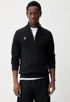 PS Paul Smith pulover de bumbac culoarea bleumarin, light, cu turtleneck, M2R-872XZ-M21858 imagine