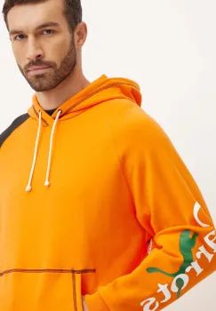 Puma bluza PUMA X CARROTS Graphic Hoodie TR barbati, culoarea portocaliu, cu gluga, modelator, 627445 imagine