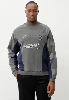 Puma hanorac de bumbac PUMA x KIDSUPER culoarea gri, cu imprimeu, 632364 imagine