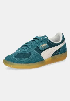 Puma sneakers din piele intoarsa Palermo Vintage culoarea verde, 396841 imagine
