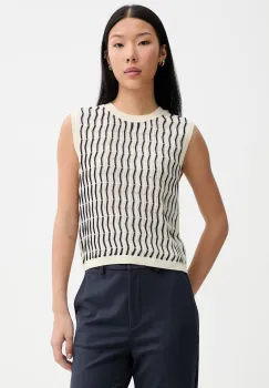 Rag & Bone vesta pentru femei, cu bumbac Leslie imagine