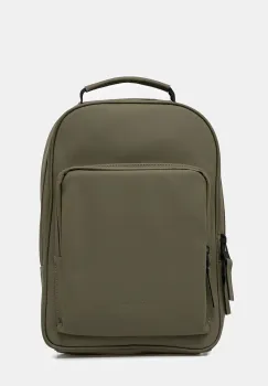 Rains rucsac 13260 Book Daypack culoarea verde, mare, uni, 13260 imagine