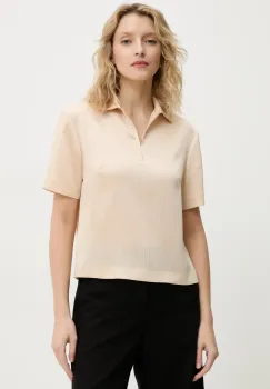 Remain bluza femei, culoarea bej, uni, 5027332284 imagine