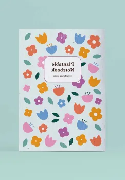 RESETEA caiet cu seminte de flori pentru cultivare 14,8 x 21 cm multicolor imagine