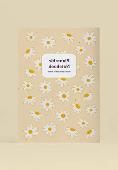 RESETEA caiet cu seminte de musetel pentru cultivare 14,8 x 21 cm culoarea galben imagine