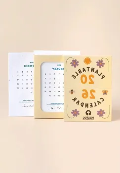 RESETEA calendar cu seminte de plante pentru cultivare Plantable Calendar 10,5 x 15 cm multicolor imagine