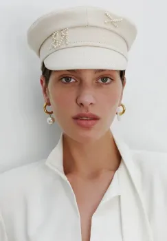 RUSLAN BAGINSKIY caciula pentru femei, din bumbac Baker Boy Cap imagine