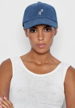 RUSLAN BAGINSKIY sapca pentru femei, din denim Baseball Cap imagine