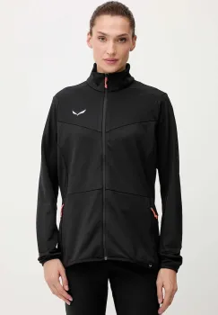 Salewa hanorac in aer liber Puez Cammino culoarea negru, uni, 00.0000029095 imagine