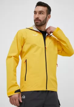 Salewa jacheta de exterior Puez Aqua 4 PTX 2.5L culoarea galben imagine