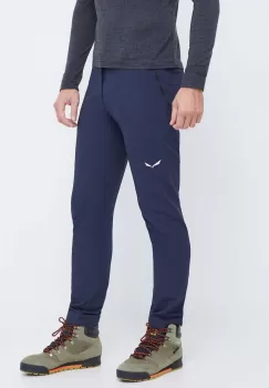 Salewa pantaloni de exterior Puez Dolomitic 2 barbati, culoarea albastru marin imagine