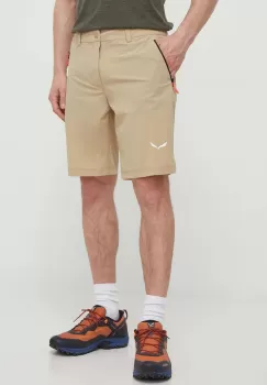 Salewa pantaloni scurti outdoor Puez Talveno culoarea bej, 00-0000028884 imagine