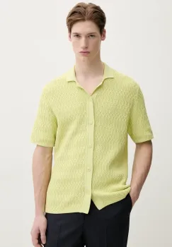 Samsoe Samsoe camasa din bumbac SARLO barbati, culoarea verde, regular, M25100008 imagine