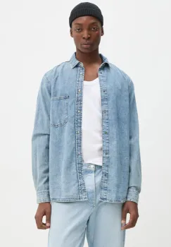 Samsoe Samsoe camasa jeans barbati, cu guler clasic, regular, M24400076 imagine