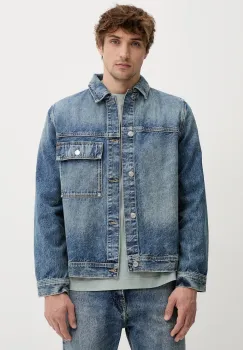 Samsoe Samsoe geaca jeans SAWESLEY de tranzitie, M25100082 imagine