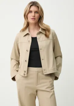 Samsoe Samsoe geaca SAESMELLA femei, culoarea bej, de tranzitie, F25100009 imagine