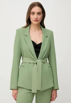 Sandro Ferrone sacou culoarea verde, desfacut, neted, S25XBEFASTY imagine