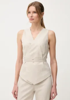 Sandro Ferrone vesta culoarea bej, desfacut, S23XBEBAFATA imagine