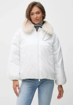 Save The Duck geaca PETAL femei, culoarea alb, de iarna, oversize, D31841W.JADE19 imagine