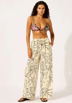 Seafolly Pantaloni wide leg de femei din vascoza Drawcord Wide imagine