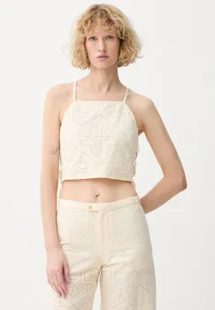 Sessun bluza cu bretele pentru femei, din bumbac imagine