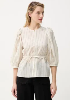 Sessun camasa femei, culoarea bej, regular, 25210033 imagine