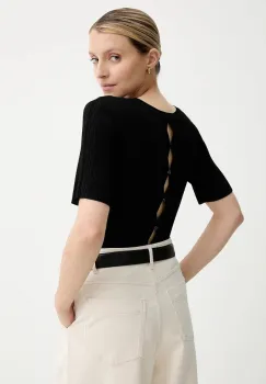 Sessun pulover culoarea negru, light, 25109030 imagine