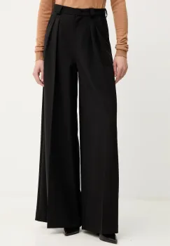 Simona Corsellini pantaloni culoarea negru, drept, high waist, A25CPPA00301 imagine