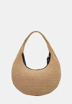 Sisley geanta croissant pentru femei impletita imagine