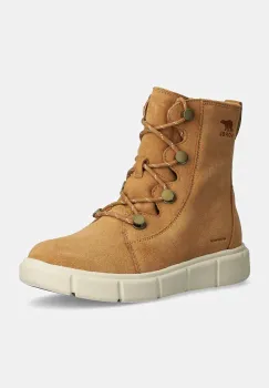 Sorel cizme de zapada din piele intoarsa SOREL EXPLORER III JOAN femei, culoarea maro, 2077951253 imagine