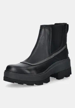 Sorel ghete chelsea de piele JOAN FRWD CHELSEA culoarea negru, cu platforma, 2138421010 imagine