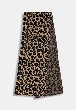 Sportalm esarfa de lana Tassilo culoarea maro, cu imprimeu, 950150 imagine