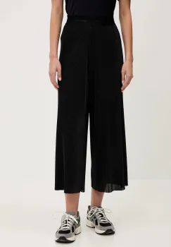 Sportalm pantaloni culoarea bleumarin, drept, high waist, 650158 imagine