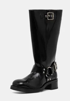 Steve Madden cizme Beau culoarea negru, cu toc plat, 11003069 imagine