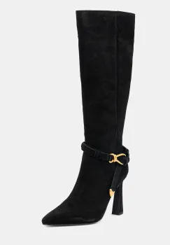 Steve Madden cizme din piele intoarsa Sirrens culoarea negru, cu toc drept, 11004776 imagine