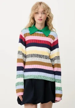 Stine Goya pulover culoarea verde, SG-PF25-K033-2386 imagine