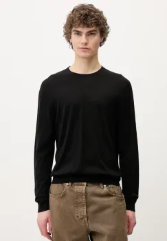 Sunflower pulover de lana barbati, culoarea negru, light, 3062. imagine