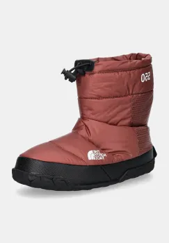 The North Face cizme de iarna Nuptse Apres Bootie culoarea portocaliu, NF0A5LWC8IM1 imagine