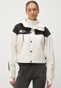 The North Face geaca Reign on Jacket femei, culoarea bej, de tranzitie, NF0A8BCHROU1 imagine