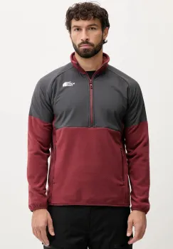 The North Face hanorac Glacier Heavyweight culoarea rosu, cu imprimeu, NF0A89JHDO31 imagine