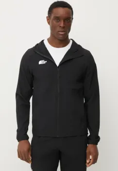 The North Face hanorac Woven culoarea negru, cu gluga, uni, NF0A8CS7JK31 imagine