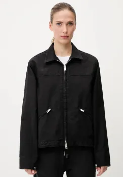 The North Face jacheta de bumbac Cedar Canvas Work culoarea negru, de tranzitie, oversize, NF0A8B99JK31 imagine