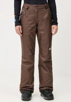 The North Face pantaloni de schi Sally Insulated culoarea maro, NF0A7WYJ1OI1 imagine