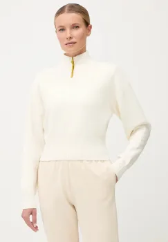 The North Face pulover din amestec de lana culoarea bej, cu turtleneck, NF0A8E79QLI1 imagine