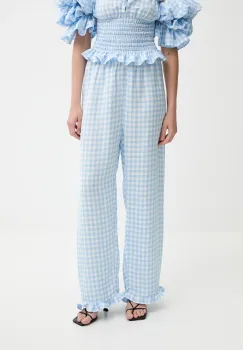 The Sleeper pantaloni din in drept, high waist, PFPT01G027R imagine