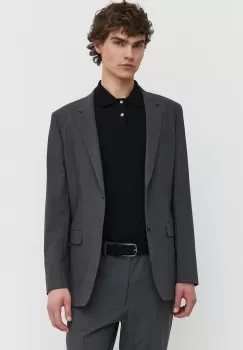 Theory geaca de lana culoarea negru imagine